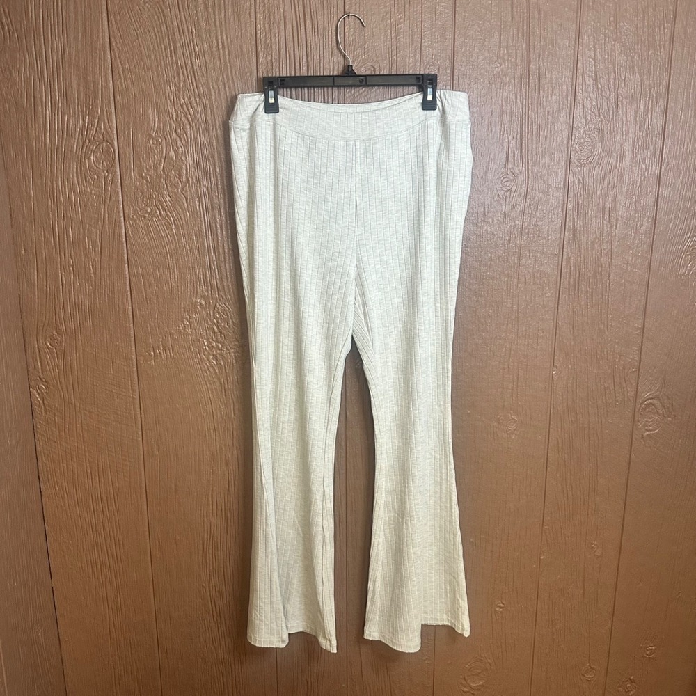 Vineyard Vines Cashmere Dreamcloth Flare Leg Stone Heather Pants Sz L SAMPLE?